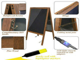 Vintage Neon LED Message Writing Board Stand Pavement Sign Illuminated Erasable V767-ZJJ93-S