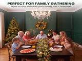 Christabelle Deluxe Mountain Pine 3pc Set 7.5ft Pre-lit Tree 61cm Wreath 2.74m Garland LED Ligh CMB-SENDMP75-WG