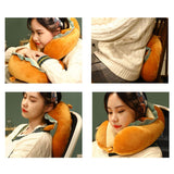 U Shaped Neck Pillow Portable Cute Head Pillow for Office Nap Travel Car Sleeping Lovely Bread V1294-YM0716-3117220185311