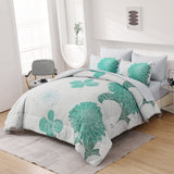 Floral Winter Comforter Set, King Size, Ultra-Soft Quilted Bedding with Pillowcases V745-MAB010945AJ3