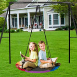Tree Swing, 40 Inch Saucer Swing, 750lbs Weight Capacity, 900D Oxford Fabric Swing Seat with 2 Tree V952-CSFDQQCSFD407SNPQV0