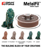 Copper-filled PLA based filament MetalFil - Classic Copper 1.75mm 1500 gram Natural Composite 3D V177-175MTFLCOP-NAT-1500