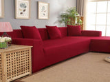 Polyester 32 Seat Corner Sofa Cover L Shape Slipcover Home Furniture Protector V1294-YM0901-JY19347-04