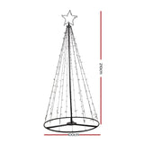 2.1M Christmas Tree LED Solar Warm Jingle Jollys XMAS-FAIRY-SOLAR-7FT-WARM