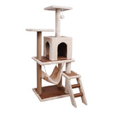 Furtastic 125cm Cat Tree Scratching Post - Beige CAT-EJT-341-BGE