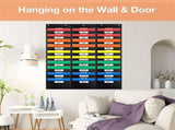 30 Pocket File Pocket Chart, 42inch Wide X 47inch Tall - Versatile Wall Hanging File Folder V1369-AZ3-W-08392