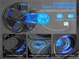Smart Music Boxing Machine with LED Lights & Bluetooth Wall-Mounted Interactive Punch Trainer, 9 V1107-CS-YYQJQB
