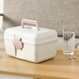 First Aid Kit 2 Layer Medicine Box Portable Emergency Medicine Box for Home Office V1294-YM0717-10154432