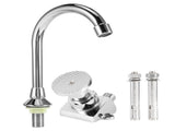 G1/2in Thread Copper Floor Mounted Foot Pedal Basin Faucet Sink Tap Set for Hospital Laboratory V1294-YM0901-3112200103711