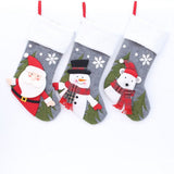 Christmas Stockings for Family Kids Santa Snowman Bear Large Stockings Christmas Decorations for V1366-AZ2-W-13263