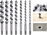 Auger Drill Bit Set, 7 Piece Set Auger Bit Set Hardened Alloy Steel Ship Auger Bit Creates Deep V1369-AZ3-W-07562