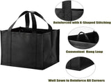 10 Pack Heavy Duty Reusable Grocery Bags with Reinforced Bottom, Large Capacity Shopping Totes for V1107-CS-STGWDLV