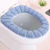 4-Piece Toilet Seat Cover Set - Soft, Warm & Non-Slip Bathroom Accessories V1192-D8