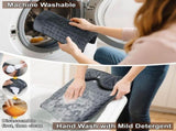 Electric Heated Foot Warmers for Men and Women 16"x16" Double Layer with 6 Temperature & 4 Timer V1107-742-97468-DKG