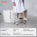 Step Stool 1-Step 150KG Capacity, 3 Adjustable Height with Handle Steel Step Ladder, Portable V952-JYTDGYBDFSFGRM69CV0