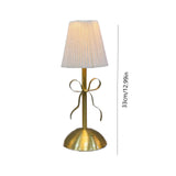 Hometravel USB Bow Table Lamp, Rechargeable Decorative Ambient Light, Metal Base Desk Lamp for V1189-WXFWAL-20260326-02664
