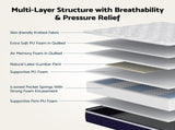 RoomSense Double 30cm Latex Mattress Medium Firm Bundle, Pine Bed Frame XFKF-1667-OATMEAL-D