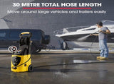 Jet-USA RX550 Electric High Pressure Washer 3500PSI Ultimate Pack, 5 Nozzles, Spin & Wheel Brush, V219-PRWELC550USAACAB