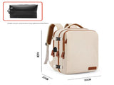 Pink Large Capacity Backpack with USB Charging Port and Waterproof Fabric for Travel Work and Daily V888-ELOSUNG43812
