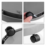 Planter Trays For Indoor Plants Dark Grey Plant Wheels Tray 1 Tray V1369-AZ3-W-20026
