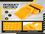 8 Pieces RV Stabilizing Jack Pads Camper Jack Pads RV Leveling with Handle Camper Stabilizer V1258-DP02-C-3069