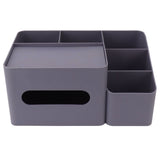 Tissue Box Organizer with Lid Plastic Exquisite Smooth Surface Tissue Desk Organizer for Home Office V1294-YM0706-3117230170013