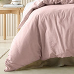 Bianca Acacia Blush Vintage Washed Cotton Quilt Cover Set Queen V442-BCA-QUILTCS-ACACIA-BLUSH-QS