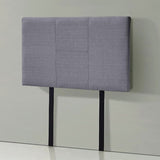 Linen Fabric Single Bed Headboard Bedhead - Grey V63-800817