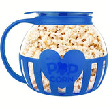 Microwave Glass Popcorn Bowl, High Borosilicate Heat Resistant, Multi-Functional Measuring Lid, V1232-BMHW-001