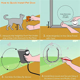 Cat Door with 4 Way Locking Transparent Flap Easy Install Suitable for Cats and Dogs Secure Flap See V1366-AZ2-W-04509