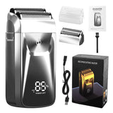 Men's Reciprocating Foil Shaver Upgraded Set - USB Rechargeable Dual Foil Electric Razor V888-ELOSUNG57013-4