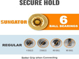 1/4'' Air Hose fittings, 10-Pack Brass 1/4 Inch NTP Female Industrial Coupler, 1/4'' Air Line Quick V1258-DP02-WO-421