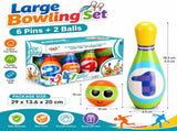 Large Bowling Set 6 Pins 2 Balls Indoor Outdoor Family Party Game Oversized Soft Bowling Toy Set for V888-ELOSUNG54842