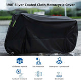 Heavy Duty PVC Motorcycle Cover 2XL/3XL for Weather Protection, for Rain, Snow, 530g Universal Fit V1259-DP01-A-2772