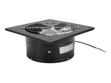 Kitchen Exhaust Fan 9.8 Inch Carbon Steel 2800RPM 80W 7 Blades Quiet Wall Mount Fume Extractor V1294-YM0901-3113250022311