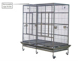 YES4PETS XXXL 195 cm Bird Cage Pet Parrot Aviary Perch Castor Wheel V278-B069