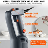Professional Stick Blender, 500W Powerful Handheld Mixer, Adjustable Speed with Stainless Steel V952-ZXSCJBQYCBSDJYFXLV3