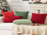 Holzlrgus Fall Set of 2 Striped Textured Velvet Corduroy Decorative Europe Sham Seasonal Autumn V1189-WXFWAL-20260319-01280