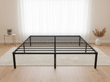 Queen Metal Bed Frame 45cm High Full Steel Base Platform For Stable Bedroom Support V63-953271