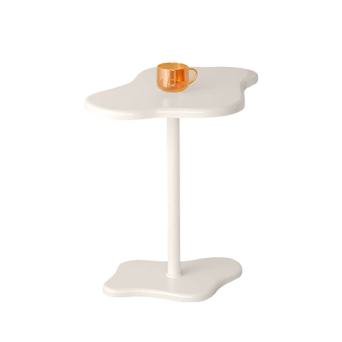 SOGA 42x28cm White Minimalist Cloud Shaped Table Durable Stylish Accent for Home Dcor SIDETAB42