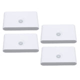 4PCS LED Motion Sensor Night Light 2700K Type C Rechargeable Magnetic Double Side Lighting Motion V1294-YM0901-3119240154311