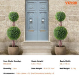 2 Pack 91.4cm Artificial Boxwood Topiary Tree Faux Plant UV Decor In/Outdoor V952-HYMRGXJS48YCKHMZUV0