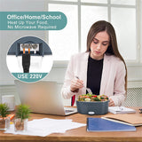 2 in1 Home Car Electric Lunch Box Stainless Steel Food Heating Bento Box AU Plug V201-ELB1222GR8AUF