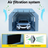 Giantz Inflatable Spray Booth 8.5X4.6M Car Paint Tent Filter System 2 Blowers SPRAY-BOOTH-8.5X4.6-BL-ABC