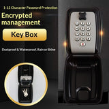 Key Lock Box for Outside, Sturdy Waterproof Wall Mount Lock Box for House Key, 12-Digit Combination V1192-AZ-W-3073