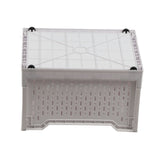 Foldable Plastic Baskets Stackable Multifunction Portable Hollow Plastic Storage Crates Organizer V1294-YM0901-3117240230911