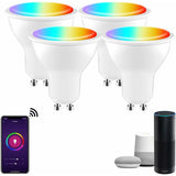 Gu10 5W LED Bulb, Gu10 Alexa, Rgbw 3000K-6500K, App Control Voice Control, V1188-MS-227-0941