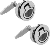 MARIEN 2PCS Marine Grade Stainless Steel Floor Buckle Hatch Latch Flush Turning Lift Handle Recessed V1259-DP01-A-1311
