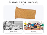 Brown Straw Woven Wastebasket Large Capacity Trash Can for Office, Home Storage and Household Use V1370-AZ4-20528