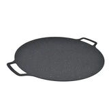 Round Korean BBQ Grill Pan with Non-Stick Iron Surface for Indoor Cooking, Outdoor Camping, Parties V1189-LC-HW-00573
